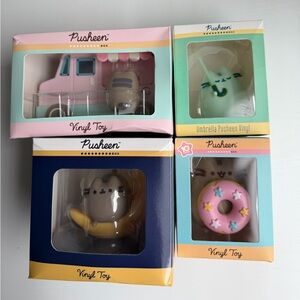 Pusheen Box Exclusive Vinyl Toys Figures - NWT - moon donut umbrella ice cream